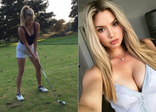 В гольфе одни красотки, или Как выглядит секси-блондинка Люси Робсон