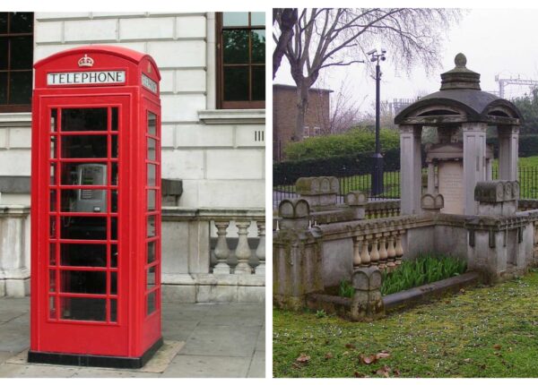 Задушевный разговор: знаменитая красная телефонная будка скопирована с надгробия