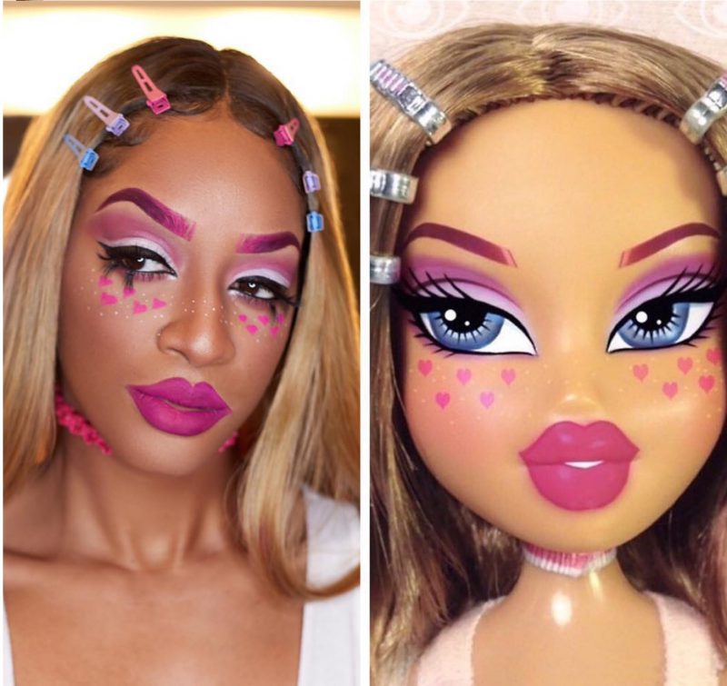 Фотография: Кукольное личико: пользователи соцсетей делают макияж, как у кукол Bratz №3 - BigPicture.ru