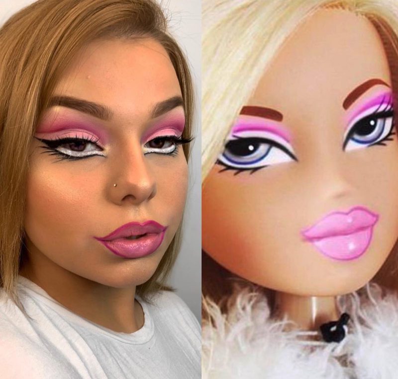 Фотография: Кукольное личико: пользователи соцсетей делают макияж, как у кукол Bratz №16 - BigPicture.ru