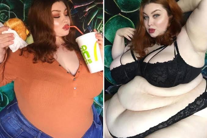 Фотография: Секс и бургер: американка весом в 200 кило эротично поглощает еду за деньги №1 - BigPicture.ru