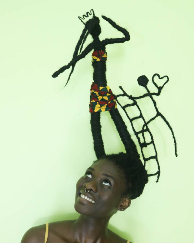 Фотография: Коса-краса: африканская художница создает удивительные скульптуры из собственных волос №11 - BigPicture.ru