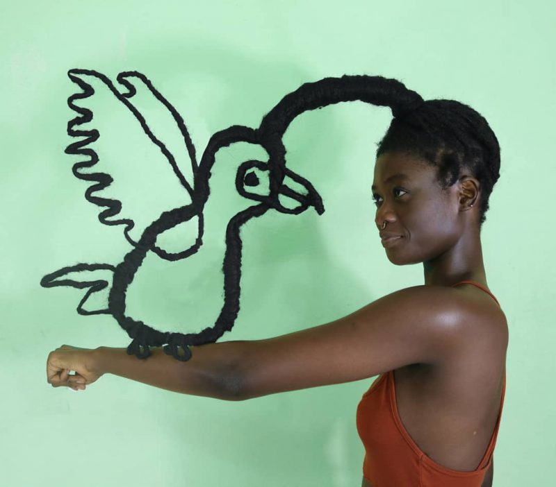 Фотография: Коса-краса: африканская художница создает удивительные скульптуры из собственных волос №26 - BigPicture.ru