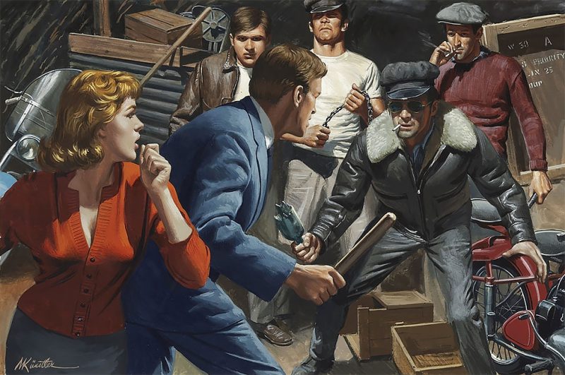 Фотография: Гремучая смесь: шпионы, красотки, нацисты и герои на потрясающих иллюстрациях Морта Кунстлера №14 - BigPicture.ru