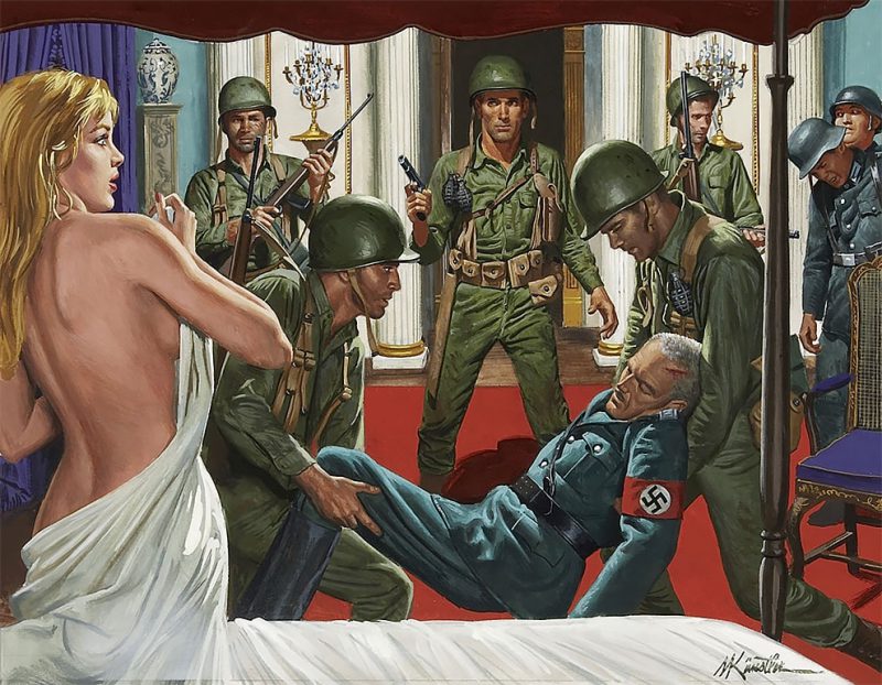 Фотография: Гремучая смесь: шпионы, красотки, нацисты и герои на потрясающих иллюстрациях Морта Кунстлера №23 - BigPicture.ru