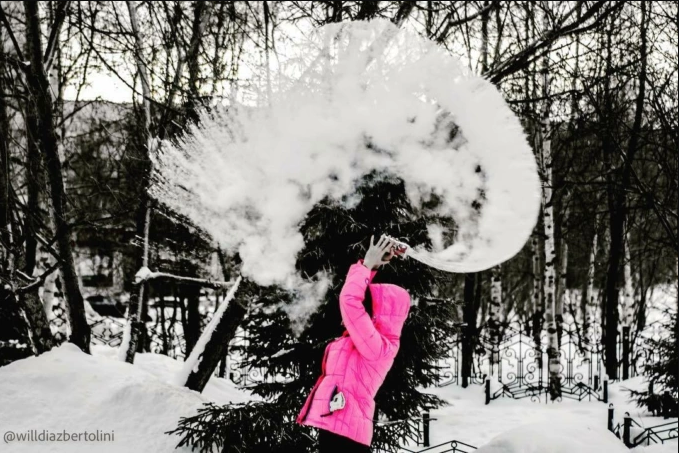 Фотография: #дубакчелленедж: 17 захватывающих фото и видео, демонстрирующих всю силу холода №4 - BigPicture.ru