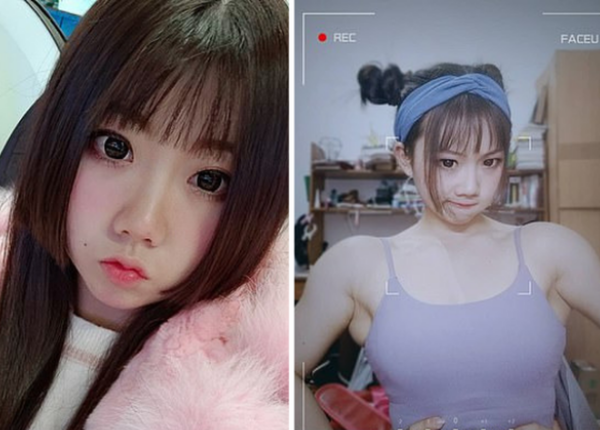 Юная китаянка Чен Лу поражает контрастом: кукольное лицо и тело атлета