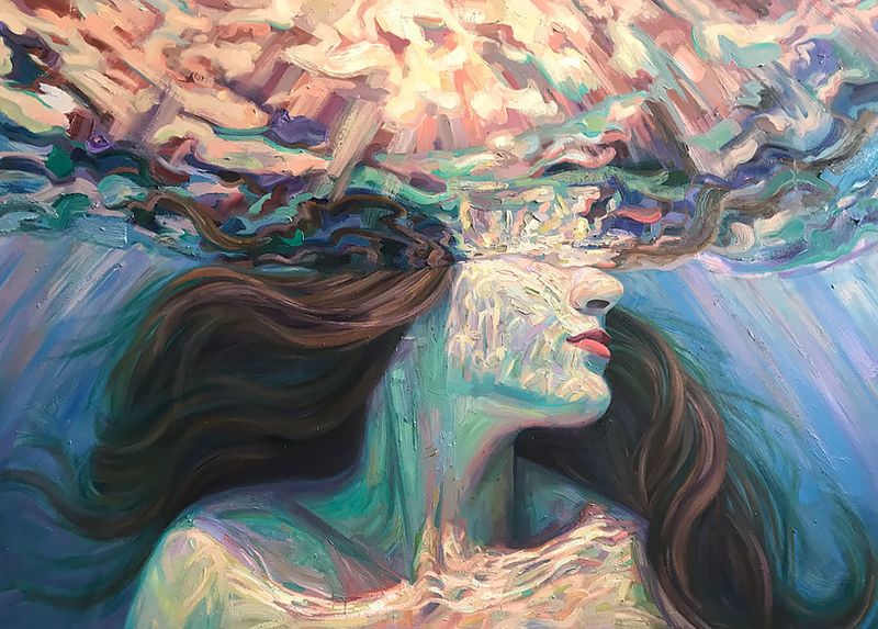 Фотография: Девушки в воде: летние картины калифорнийской художницы Изабель Эмрих №1 - BigPicture.ru