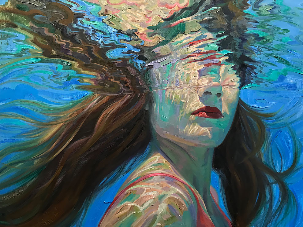 Фотография: Девушки в воде: летние картины калифорнийской художницы Изабель Эмрих №2 - BigPicture.ru