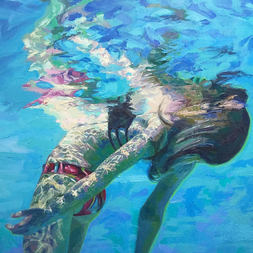 Фотография: Девушки в воде: летние картины калифорнийской художницы Изабель Эмрих №3 - BigPicture.ru