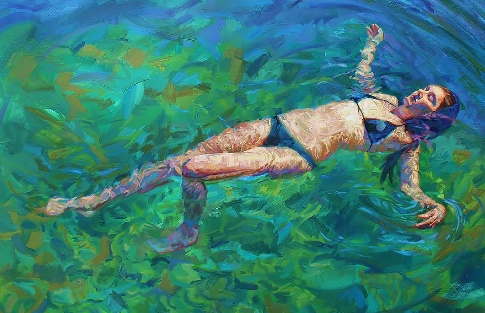 Фотография: Девушки в воде: летние картины калифорнийской художницы Изабель Эмрих №4 - BigPicture.ru