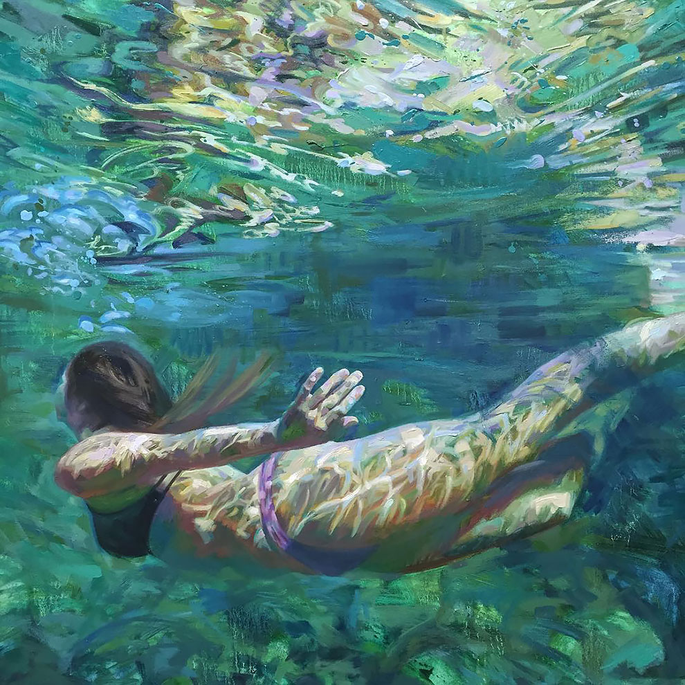 Фотография: Девушки в воде: летние картины калифорнийской художницы Изабель Эмрих №20 - BigPicture.ru