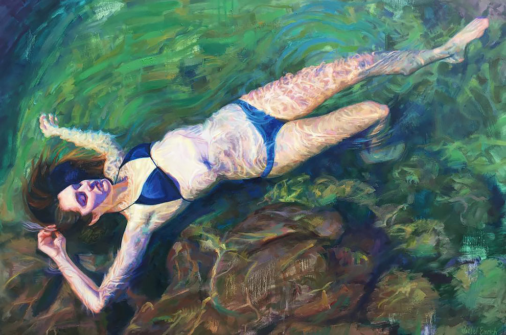 Фотография: Девушки в воде: летние картины калифорнийской художницы Изабель Эмрих №6 - BigPicture.ru