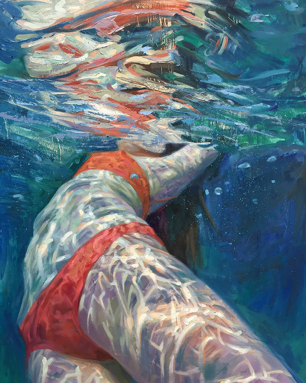 Фотография: Девушки в воде: летние картины калифорнийской художницы Изабель Эмрих №7 - BigPicture.ru