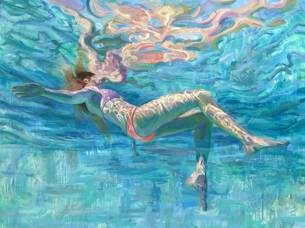 Фотография: Девушки в воде: летние картины калифорнийской художницы Изабель Эмрих №8 - BigPicture.ru