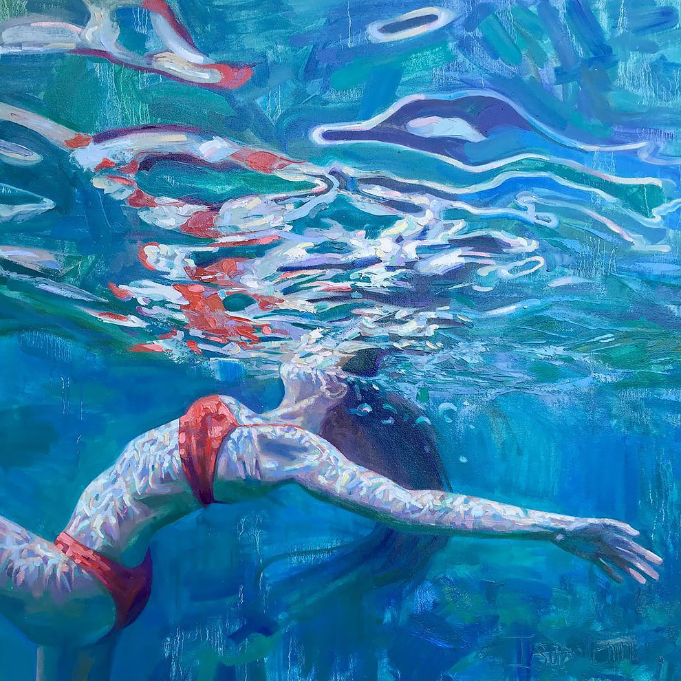 Фотография: Девушки в воде: летние картины калифорнийской художницы Изабель Эмрих №9 - BigPicture.ru
