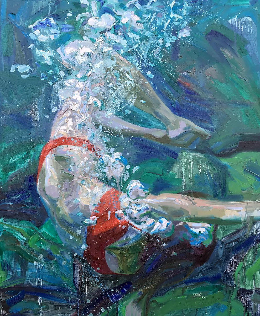 Фотография: Девушки в воде: летние картины калифорнийской художницы Изабель Эмрих №22 - BigPicture.ru