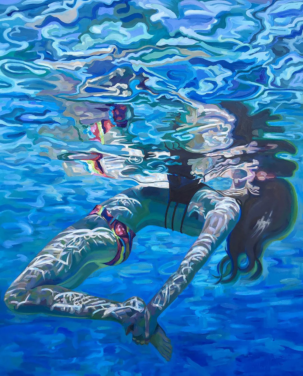 Фотография: Девушки в воде: летние картины калифорнийской художницы Изабель Эмрих №10 - BigPicture.ru