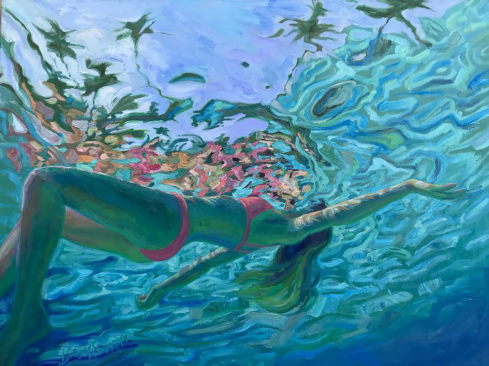 Фотография: Девушки в воде: летние картины калифорнийской художницы Изабель Эмрих №35 - BigPicture.ru