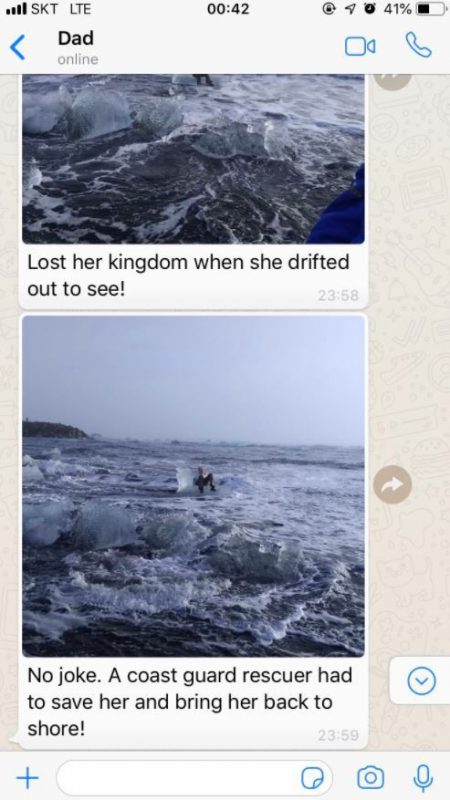 Фотография: Королева, потерявшая трон: бабушку отнесло на льдине в открытое море во время фотосессии №7 - BigPicture.ru
