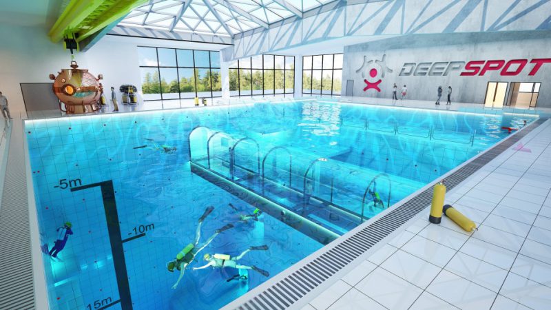 Фотография: Ныряй! В Польше открывают самый потрясающий бассейн в мире глубиной более 45 метров №3 - BigPicture.ru