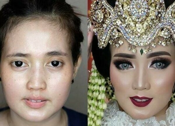 Чудеса свадебного макияжа: азиатские невесты до и после мейкапа выглядят, как разные люди