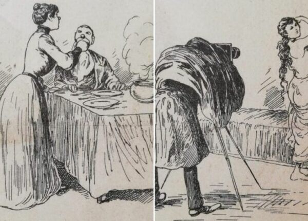 Иллюстрации из журнала конца 19 века — «Как должна вести себя хорошая жена»