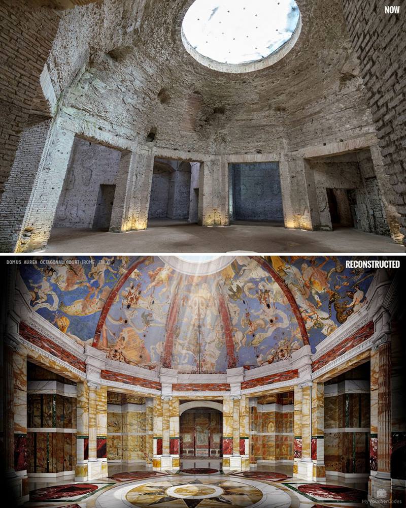 Художники воссоздали первозданный блеск 7 известных исторических руин