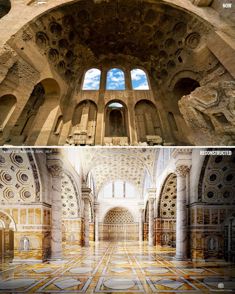 Фотография: Художники воссоздали первозданный блеск 7 известных исторических руин №3 - BigPicture.ru