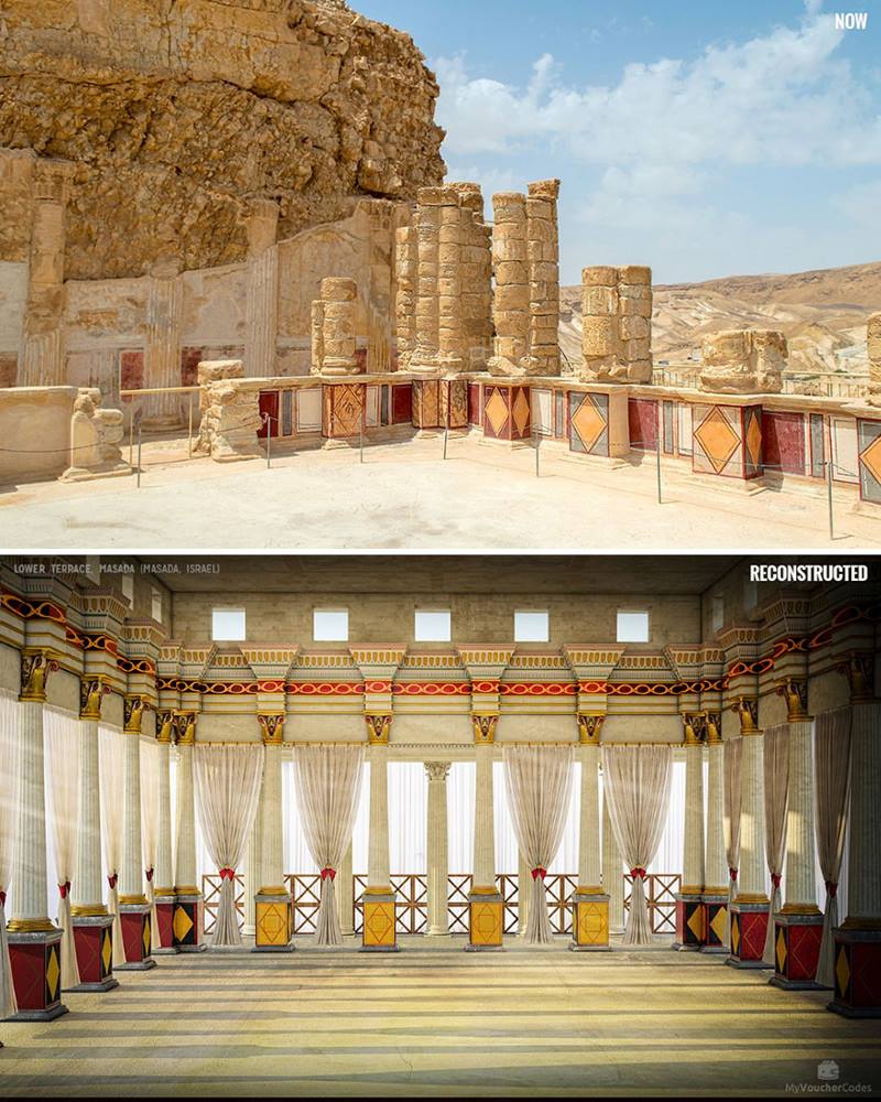 Художники воссоздали первозданный блеск 7 известных исторических руин