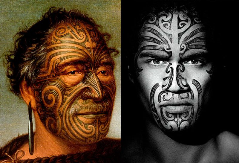 Зачем красавицам борода? История татуировок маори та-моко, которые становятся трендом