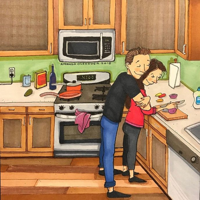 Фото: За кулисами любви: американский художник, рисующий настоящие отношения #9 -   МОИ ЗАМЕТКИ
