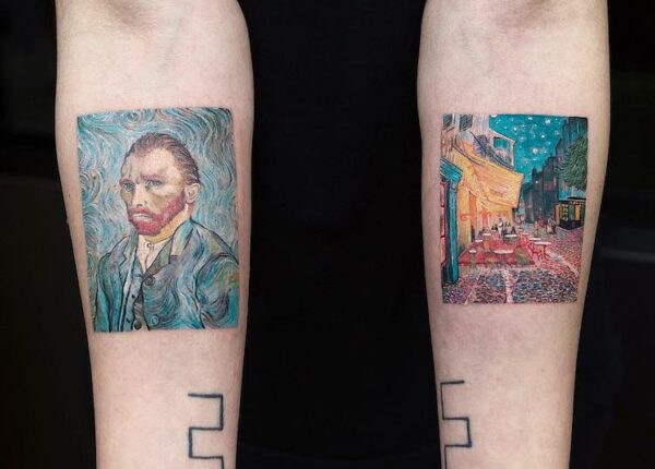 Шедевры мирового искусства на татуировках Эвы Карабудак