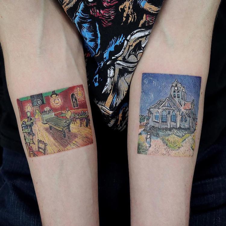 Фотография: Шедевры мирового искусства на татуировках Эвы Карабудак №6 - BigPicture.ru