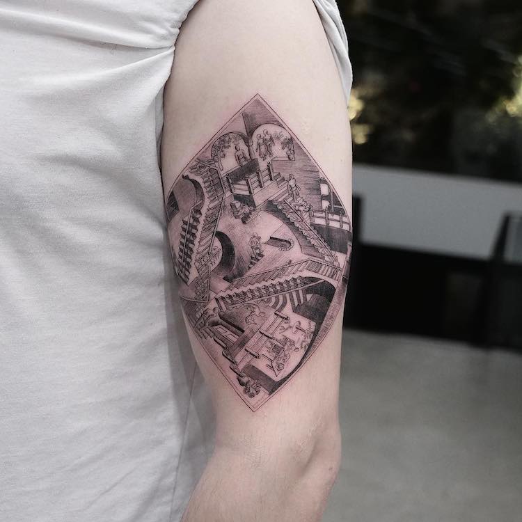 Фотография: Шедевры мирового искусства на татуировках Эвы Карабудак №8 - BigPicture.ru