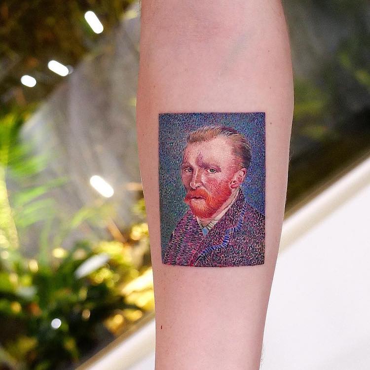 Фотография: Шедевры мирового искусства на татуировках Эвы Карабудак №11 - BigPicture.ru