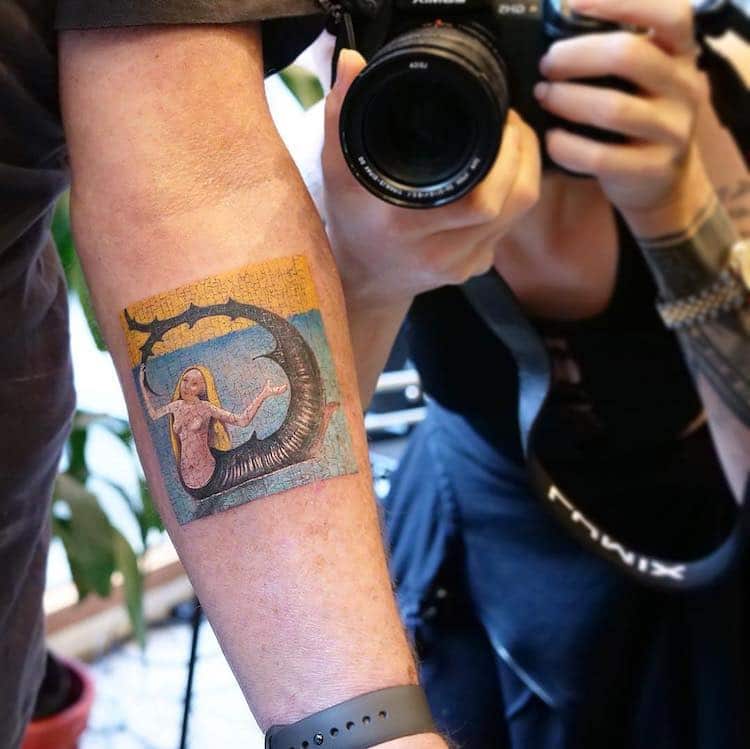 Фотография: Шедевры мирового искусства на татуировках Эвы Карабудак №12 - BigPicture.ru