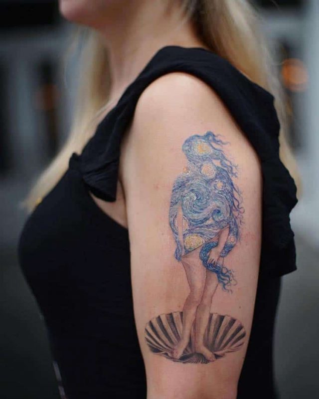 Фотография: Шедевры мирового искусства на татуировках Эвы Карабудак №13 - BigPicture.ru