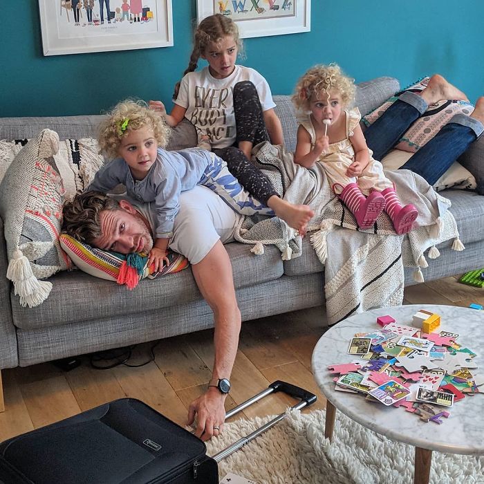 Фотография: Отец четырех дочек открывает реалии своей нелегкой жизни №10 - BigPicture.ru