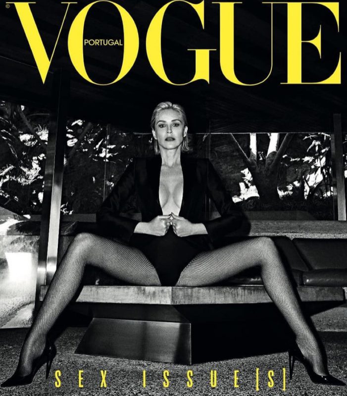 Фотография: Есть еще порох в пороховницах: 61-летняя Шэрон Стоун снялась обнаженной для журнала Vogue №9 - BigPicture.ru