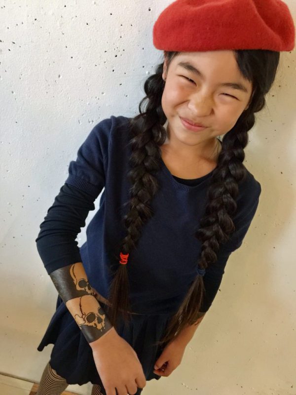 Татуировки, сделанные десятилетней девочкой. Фото