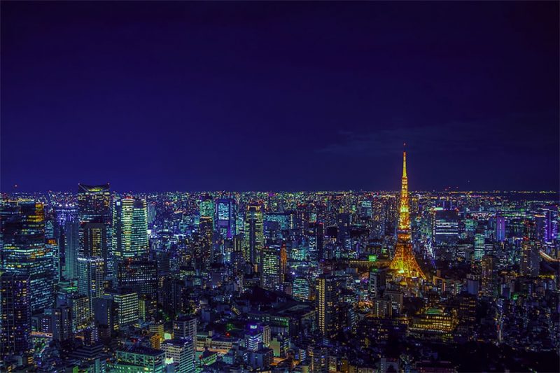 15 потрясающих снимков ночного Токио с высоты небоскребов » BigPicture.ru