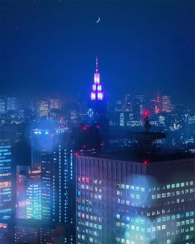15 потрясающих снимков ночного Токио с высоты небоскребов