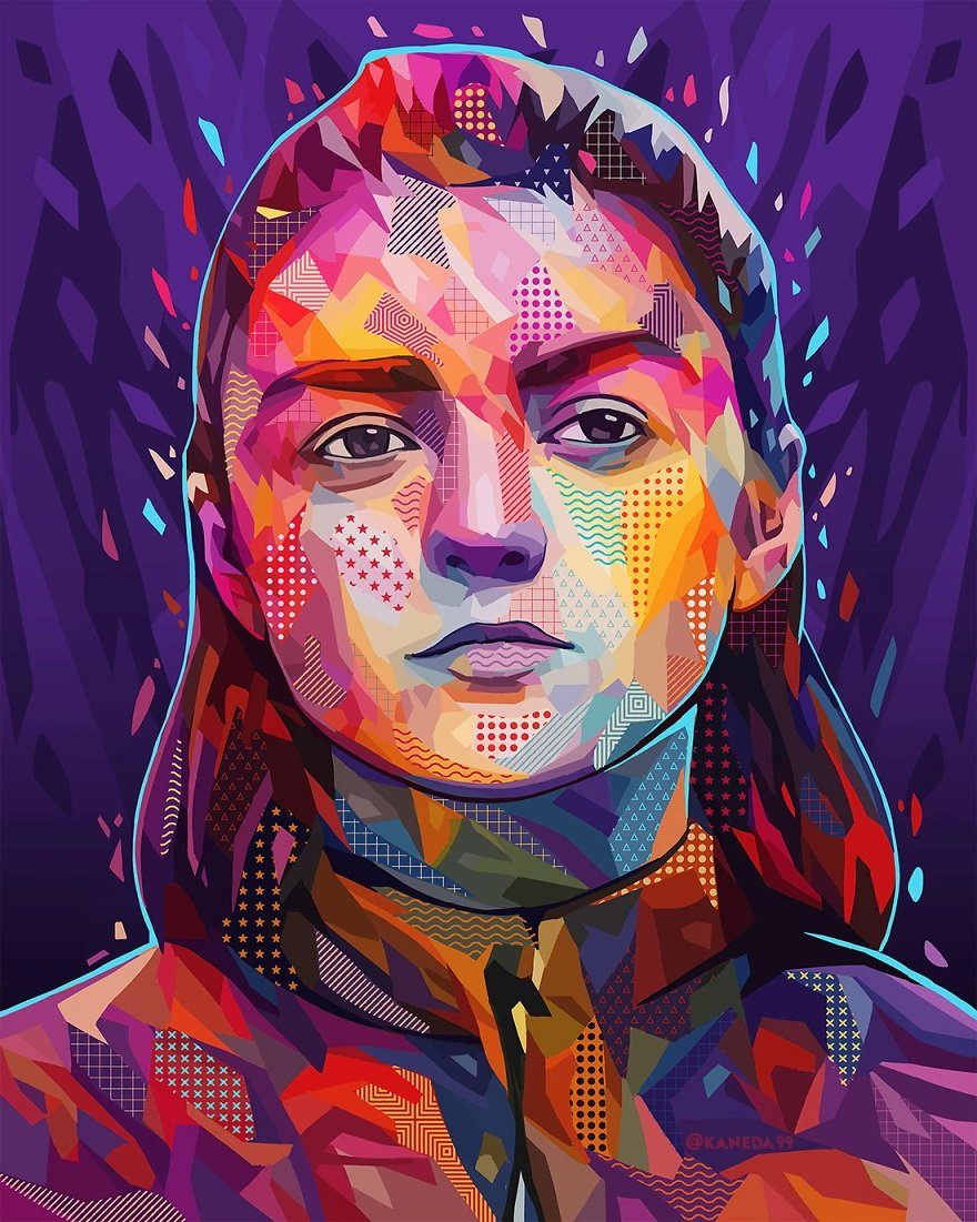 Фотография: Красочные абстрактные портреты звезд в стиле поп-арт №4 - BigPicture.ru