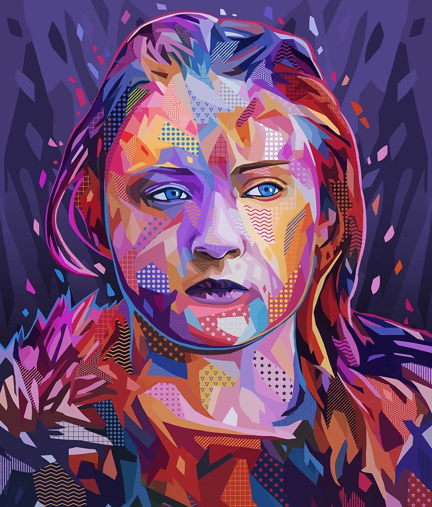 Фотография: Красочные абстрактные портреты звезд в стиле поп-арт №6 - BigPicture.ru