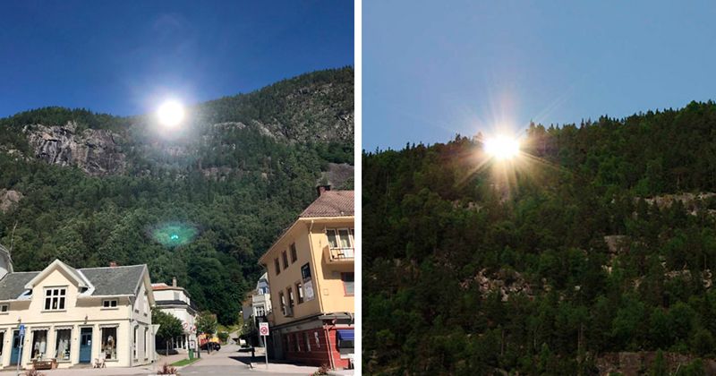 Фотография: Как жители норвежского города вернули солнце №1 - BigPicture.ru