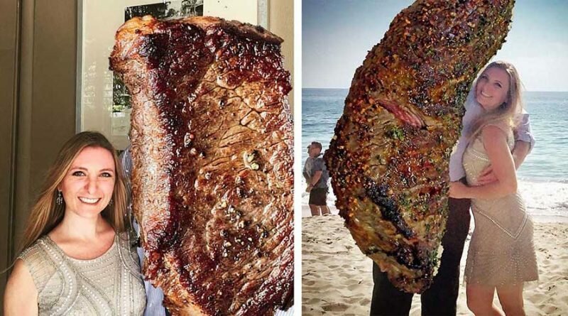 Фотография: Просто кусок мяса: как девушка заменила бывшего на стейк №1 - BigPicture.ru
