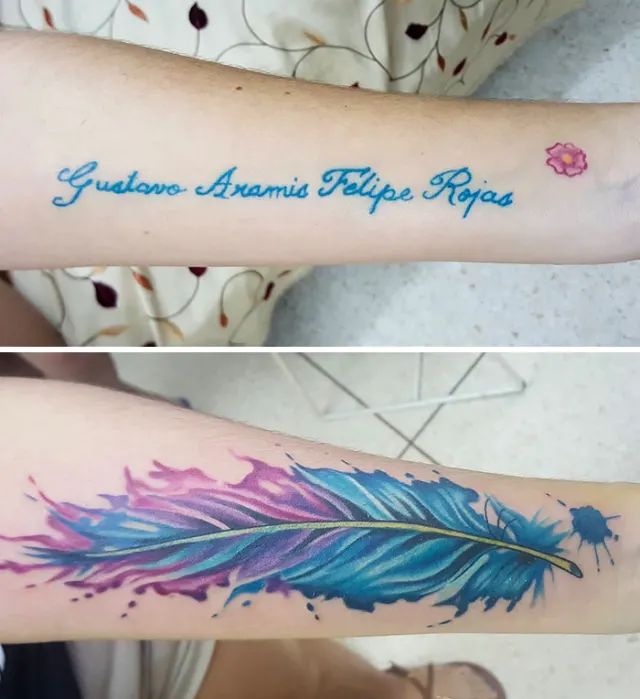 Фотография: Когда любовь прошла: 25 перекрытий татуировок, посвященных бывшим №24 - BigPicture.ru