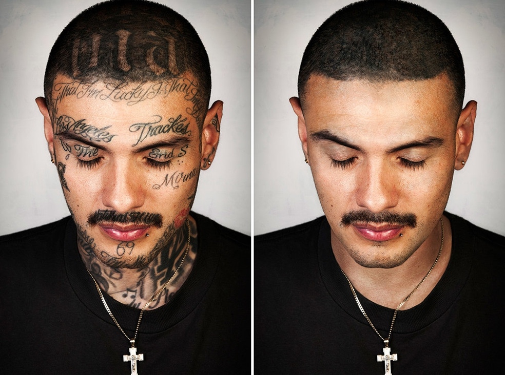 Фотография: Ретушированные татуировки гангстеров: фотопроект Стива Бартона №12 - BigPicture.ru