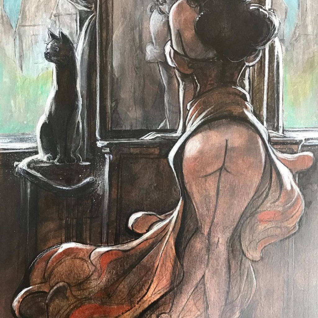 Фотография: Сексуальные француженки в акварелях художника Янника Корбо №35 - BigPicture.ru